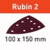 Abrasifs FESTOOL STF DELTA/9 P220 RU2/50 RUBIN2 - Boite De 50 - 577578