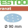Abrasif STF FESTOOL - D90/6 - Grain 40 - 50 Pièces - 497363