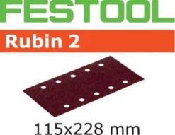 Abrasif Pour Ponçeuse FESTOOL Rubin 2 - 115 X 228 Mm