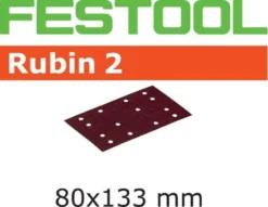 Abrasif Pour Ponçeuse FESTOOL Rubin 2 - 80 X 133 Mm