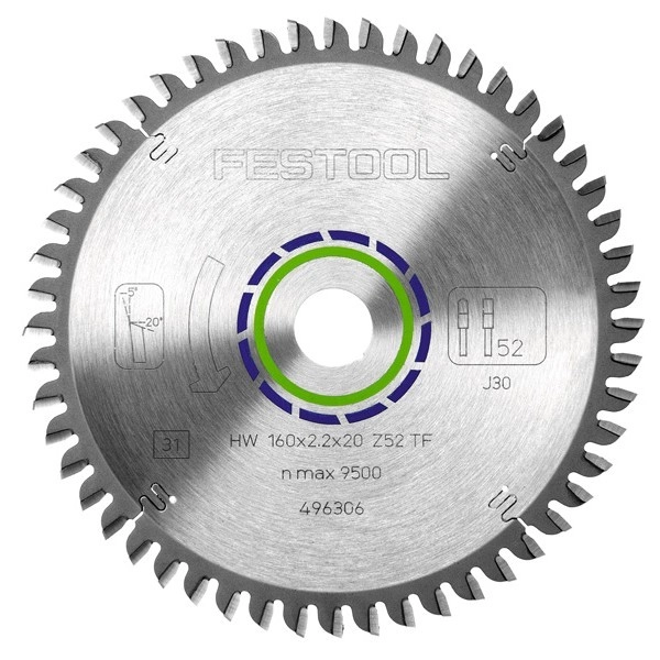 Lame De Scie Spéciale FESTOOL 160x2,2x20 TF52 - 496306 1 Lame De Scie Spéciale FESTOOL 160x2,2x20 TF52 - 496306