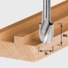 Fraise à Rainurer Hélicoïdale Avec Queue De 8 Mm FESTOOL HW Spi S8 D8/25 - 490979