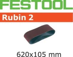Boite De 10 Bandes Abrasives 620 X 105 RU2 FESTOOL - P120 - 499153