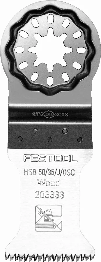 Lame De Scie Pour Bois HSB FESTOOL 50/35/J/OSC/5 - Pour OSC 18 - 203333 1 Lame De Scie Pour Bois HSB FESTOOL 50/35/J/OSC/5 - Pour OSC 18 - 203333
