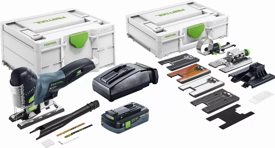Scie Sauteuse Sans Fil FESTOOL PSC 420 HPC EBI-Set CARVEX - Batterie 4Ah + Chargeur Rapide + Systainer 13 Accessoires - 576523 1 Scie Sauteuse Sans Fil FESTOOL PSC 420 HPC EBI-Set CARVEX - Batterie 4Ah + Chargeur Rapide + Systainer 13 Accessoires - 576523